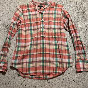 J Crew Womens Plaid Shirt - Size 6